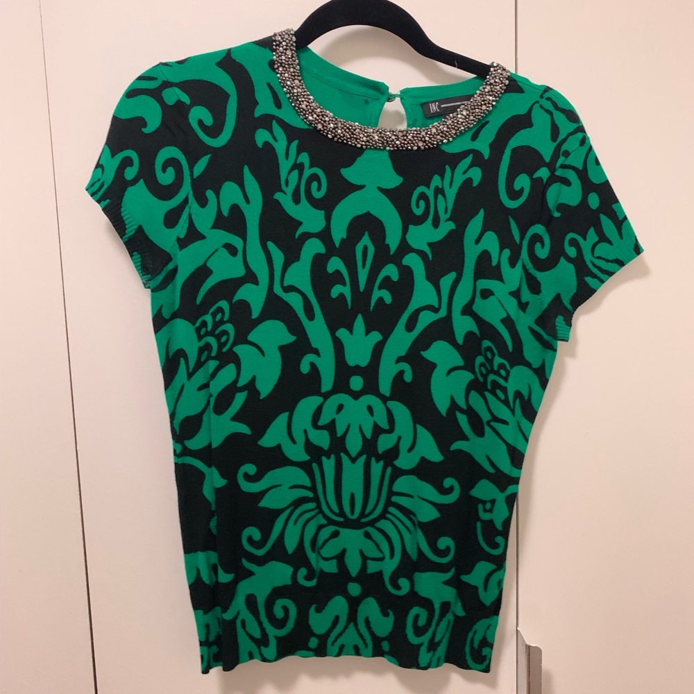 Jewel Collared Sweater